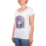 Biggdesign Mavi Su T-Shirt Beyaz-S
