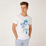 Anemoss Kaptan Balık Erkek T-Shirt Beyaz-S