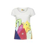 Biggdesign Bereket Balıkları Kadın T-Shirt Beyaz-S