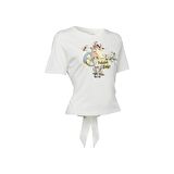Biggdesign Nature Pedaldaki Bahçe Kadın T-shirt Beyaz-S