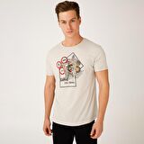 Biggdesign Nature Durak Erkek T-shirt Beyaz-S