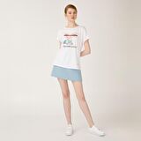 Biggdesign Faces FashionAddict Kadın T-Shirt Beyaz-S