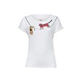 Biggdesign Cambaz Kedi T-Shirt Beyaz-S