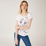 Biggdesign Red Face T-Shirt Beyaz-M