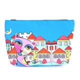 Biggdesign Owl And City  Şeffaf Alışveriş ve plaj çantası