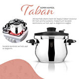 Serenk Definition Çelik Klipso 6 lt Düdüklü Tencere