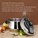 Serenk Definition Çelik Klipso 6 lt Düdüklü Tencere