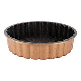 Serenk Fun Cooking Papatya Alüminyum Döküm Granit Kaplama Tart Kalıbı 28 cm Sarı