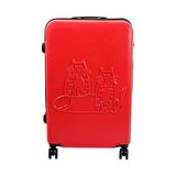 Biggdesign Cats Kırmızı Küçük Boy 20" Valiz