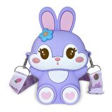 Ogi Mogi Toys Silikon Mor Tavşan Omuz Çantası