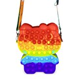 Ogi Mogi Toys Silikon Renkli Kedi Omuz Çantası