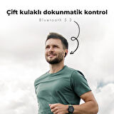 Moodix KI23J153 Bluetooth Kulakiçi Kulaklık Siyah LCD Ekranlı