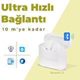 Moodix KI23KT03 Bluetooth Kulakiçi Kulaklık Beyaz