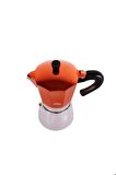 Hes-6 Espresso Kahve Makinesi Alüminyum Moka Pot 240 ml Bakır