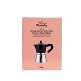 Any Morning Hes-6 Espresso Kahve Makinesi Alüminyum Moka Pot 240 Ml Siyah
