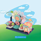 Ogi Mogi Toys Işıklı ve Sesli Dönme Dolaplı Penguenli Lunapark Oyun Seti