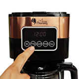 Any Morning SH21615S Dokunmatik Ekranlı Zaman ve Aroma Ayarlı Filtre Kahve Makinesi Bakır Rengi