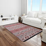 Bigghome Kilim, Makinede Yıkanabilir, Modern Desenli, 80*150 cm, SA25HC