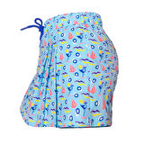 Anemoss Gemici Martı Kadın Şort Etek – Bağcıklı Bel, Deniz Temalı Yazlık Skort