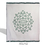 Bigghome Çintemani Yeşil Çift Kişilik Battaniye 200 x 220 cm