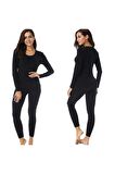 Kadın Siyah Termal Alt-üst Takım