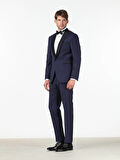 Saks Modern Fit Şal Yaka Dokuma Smokin Takım Elbise