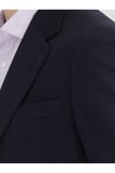 Lacivert Düz Modern Fit Yün Karışımlı Ceket