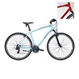  Carraro Sportive 220 28 jant Şehir & Tur Bisikleti (Mat Krom Kırmızı Siyah Beyaz) 41 Kadro