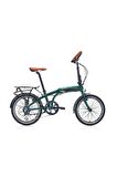 CARRARO FLEXI COMFORT KATLANIR BİSİKLET 320H V 20 JANT 8 VİTES MAT KOYU YEŞİL-PARLAK SİYAH-BAKIR YEŞİL