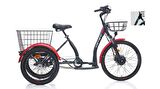 CARRARO E-LINE ePACK 2.1 UNISEX BİSİKLET 410H HD 24 JANT NEX.3 VİTES MAT SİYAH TURKUAZ GRİ