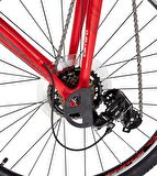 Carraro Force 700 27.5 Jant 21 Vites 48 Cm V-Fren Dağ Bisikleti-Mat Kırmızı-Siyah-Beyaz