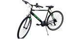 Carraro Active 280 28 Jant 21 Vites 49 Cm V-Fren Şehir Bisikleti - Mat Siyah-Koyu Gri - Yeşil