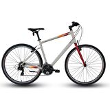 Carraro Sportive 321 28 Jant 21 Vites Şehir Bisikleti Gri - Kırmızı - Turuncu