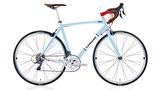 Carraro Mıglıa 28 Jant 16 Vites 54 Cm Kumpas Fren Yol Bisikleti-Açık Mavi-Beyaz-Kırmızı