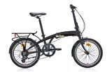Carraro Flexi 108 20 Jant 8 Vites 32 Cm V-Fren Katlanır Bisiklet-Mat Antrasit - Siyah - Kırmızı