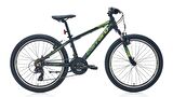 Carraro Force 400 24 Jant 32.5 Cm 21 Vites V-Fren Dağ Bisikleti-Mat Siyah-Yeşil-Gümüş