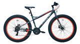 Carraro Buffalo 26 MD Disk Fren 21 Vites 26 Jant Özel Seri Bisiklet Mat Antrasit Kırmızı Gümüş 43 Kadro