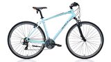 Carraro Sportive 220 28 Jant 21 Vites 51 Cm V-Fren Şehir Bisikleti-Mat Açık Mavi-Siyah-Turuncu