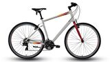 Carraro Sportive 321 28 Jant 21 Vites 48Cm V-Fren Şehir Bisikleti-Mat Gri - Kırmızı- Turuncu
