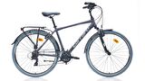 Carraro Elite 704 28 Jant 21 Vites 52 Cm V-Fren Şehir Bisikleti - Mat Antrasit - Krom - Gri