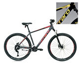 Carraro Force 970C HD Fren 18 Vites 29 Jant Dağ Bisikleti Mat Siyah Sarı Gümüş 52 Kadro