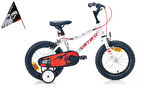 Carraro Red Eagle Alüminyum Kadro 14 Jant Çocuk Bisikleti Beyaz Kırmızı