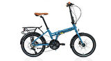 CARRARO FLEXI 121HD KATLANIR BİSİKLET 350H HD 20 JANT 21 VİTES MAT PETROL YEŞİLİ SİYAH KROM KAHVE