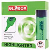 GLOBOX FOSFORLU KALEM YEŞİL (10 LU PAKET)