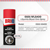 Brio Lityumlu Beyaz Gres Sprey 400 Ml