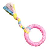 EuroDog Puppy Toys Halka Diş Kaşıma Yavru Köpek Oyuncağı Pembe 19 Cm