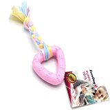 EuroDog Puppy Üçgen Diş Kaşıma Köpek Oyuncağı Pembe 19 Cm