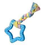 EuroDog Puppy Toys Mavi Beşgen Diş Kaşıma Yavru Köpek Oyuncağı 16 Cm