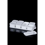 Acar Pure White 7'li Porselen Kapaklı Kahvaltılık - SCT-010874/4