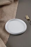 Acar Bianco Perla Porselen Yuvarlak Tabak - 20 cm